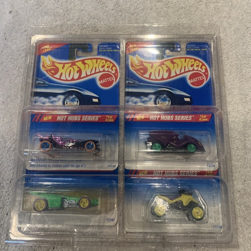 Hot Wheels Trump Car Series Complete Set of 4 Cars Collector NOS 71 Thru 74 2002